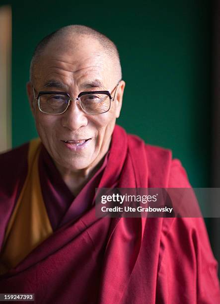 The fourteenth Dalai Lama , Tenzin Gyatso, July 30, 2009 in Frankfurt am Main, Germany.