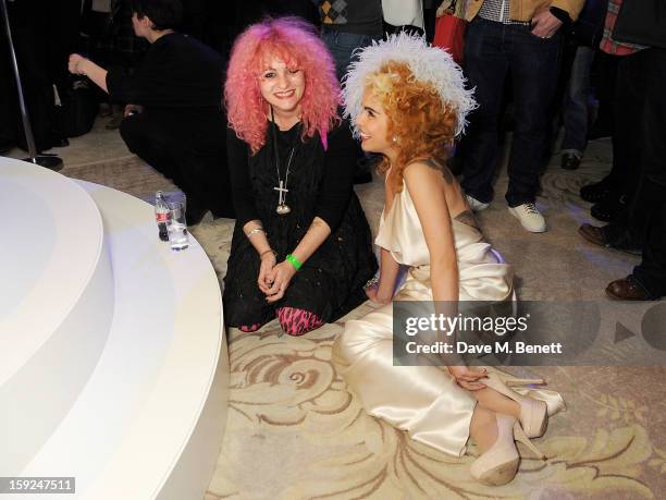 Lyndell Mansfield and Paloma Faith attend the BRIT Awards nominations announcement at The Savoy Hotel on January 10, 2013 in London, England.