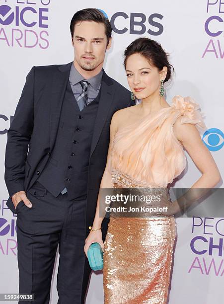 Actor Jay Ryan and actress Kristin Kreuk arrive at the 2013 People's Choice Awards at Nokia Theatre L.A. Live on January 9, 2013 in Los Angeles,...