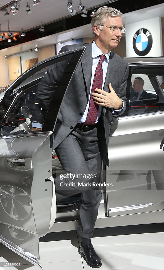 Prince Philip Of Belgium Launches European Motor Show 91st Edition