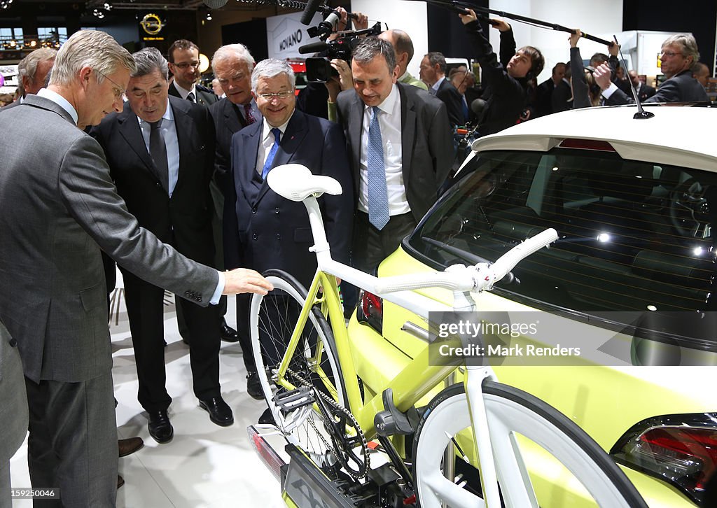 Prince Philip Of Belgium Launches European Motor Show 91st Edition