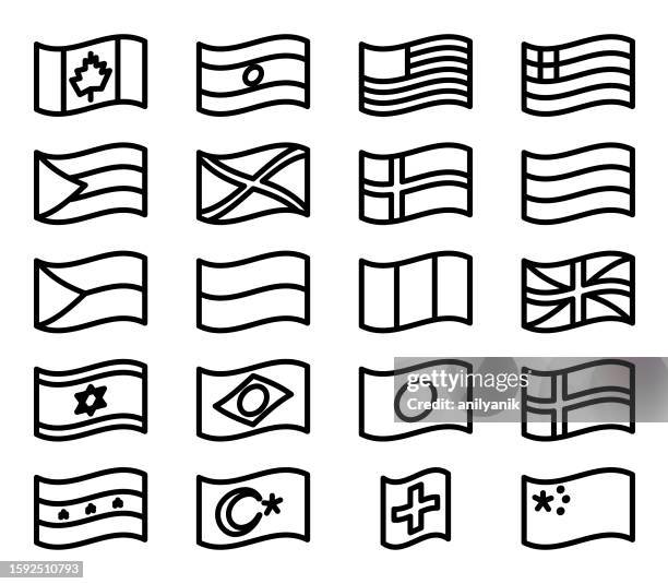 minimale linienflags - english-flag stock-grafiken, -clipart, -cartoons und -symbole