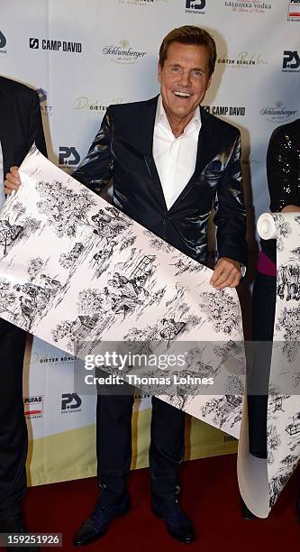 Entertainer and Singer Dieter Bohlen presents his wallpaper collection "Dieter Bohlen - it's different" during a party in the restaurant...