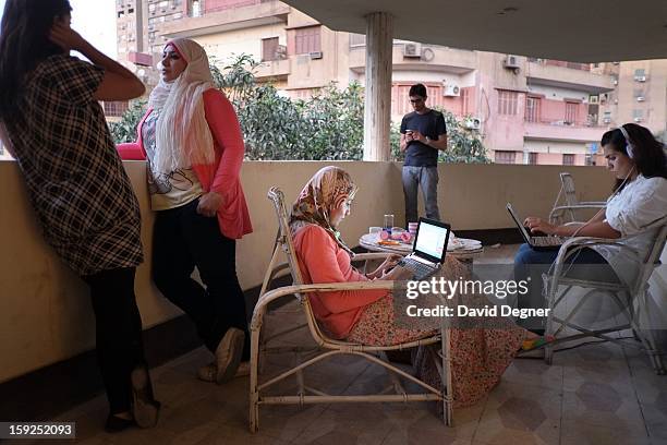 Bassem Youssef keeps an eye on the process as he and his writers parse ideas for the upcoming season on October 04 in Cairo, Egypt. Youssef is an...