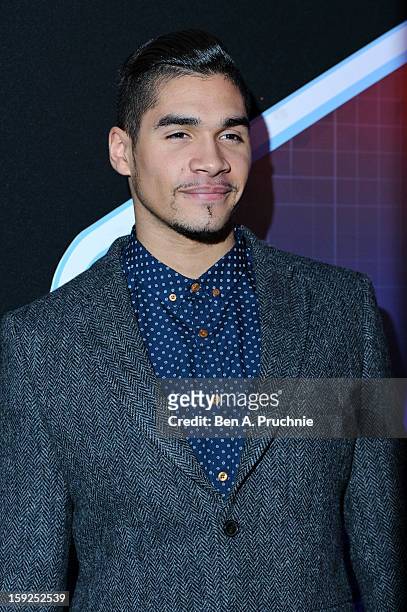 Louis Smith attends the Lynx L.S.A launch event at Wimbledon Studios on January 10, 2013 in London, England.