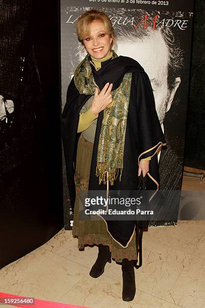 Silvia Tortosa attends 'La lengua madre' premiere at Bellas Artes theatre on January 10, 2013 in Madrid, Spain.