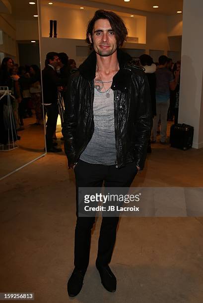 Tyson Ritter attends the TopMen Exclusive Pop Up Shopping Event at TopShop on January 9, 2013 in Los Angeles, California.