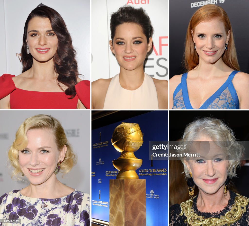 FILE: 2013 Golden Globe Award Nominees For Best Performance By An Actress In A Motion Picture - Drama