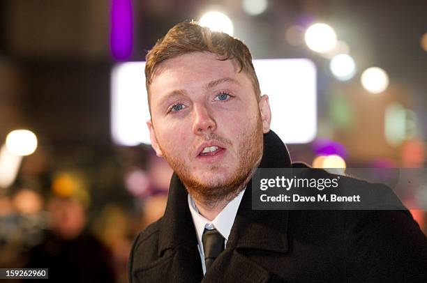 James Arthur attends the UK Premiere of "Django Unchained" at Empire Leicester Square on January 10, 2013 in London, England.