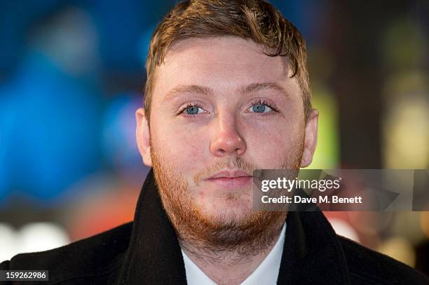 James Arthur attends the UK Premiere of "Django Unchained" at Empire Leicester Square on January 10, 2013 in London, England.