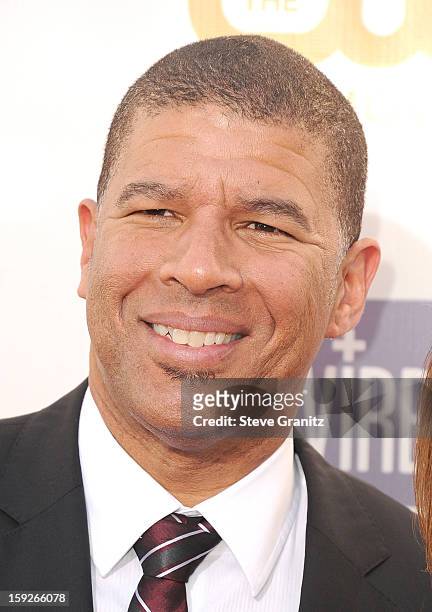 Director Peter Ramsey arrives at the 18th Annual Critics' Choice Movie Awards at The Barker Hangar on January 10, 2013 in Santa Monica, California.