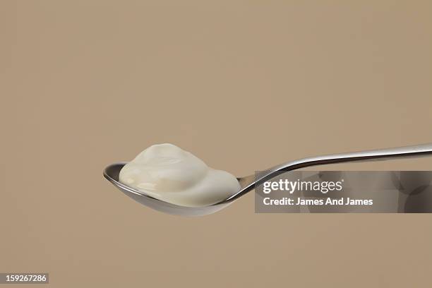 yogurt - spoon stock pictures, royalty-free photos & images