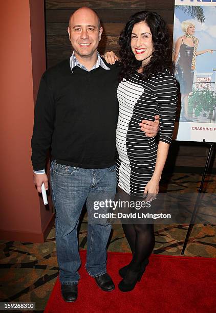 Producer Richard Perello and actress Jolie Martin attend the premiere of Salient Media's "Freeloaders" at Sundance Cinema on January 7, 2013 in Los...