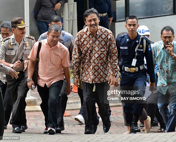 Former Indonesian youth and sports minister Andi Mallarangeng , who stepped down after being named as a suspect in a multi-million-dollar corruption...