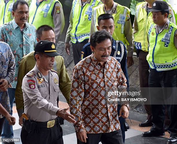 Former Indonesian youth and sports minister Andi Mallarangeng , who stepped down after being named as a suspect in a multi-million-dollar corruption...
