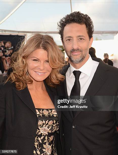 Producer Grant Heslov and Lisa Heslov attend the 18th Annual Critics' Choice Movie Awards at Barker Hangar on January 10, 2013 in Santa Monica,...