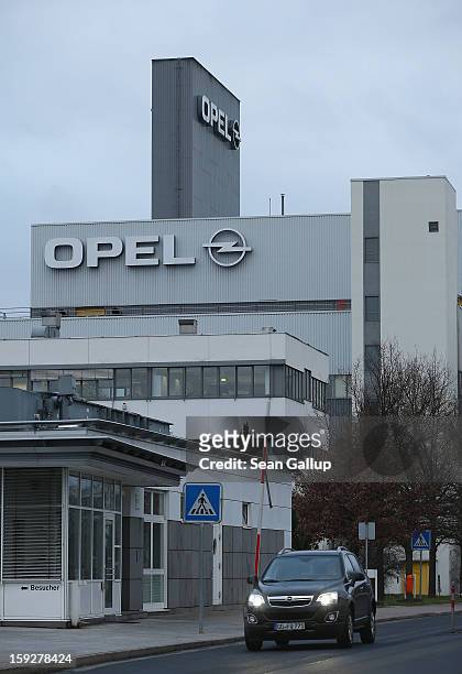 The Opel factory that produces the Corsa and the new Opel Adam car stands on January 10, 2013 in Eisenach, Germany. Opel employees hope the car will...