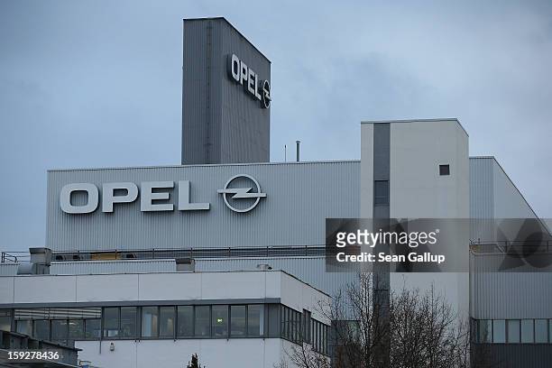 The Opel factory that produces the Corsa and the new Opel Adam car stands on January 10, 2013 in Eisenach, Germany. Opel employees hope the car will...
