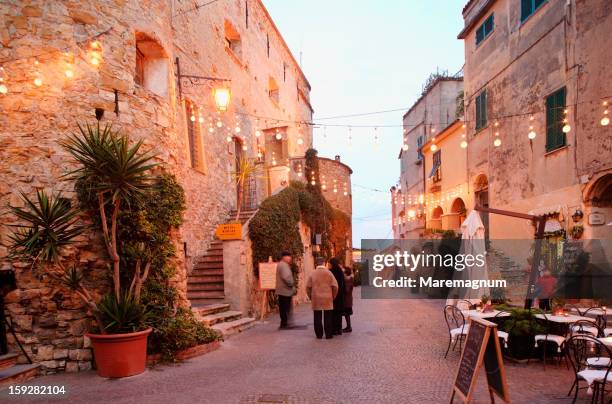 small square - liguria stock pictures, royalty-free photos & images