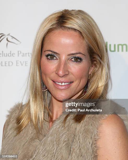 Personality Chantal Sutherland attends the Los Angeles Unbridled Derby prelude party at The London Hotel on January 10, 2013 in West Hollywood,...