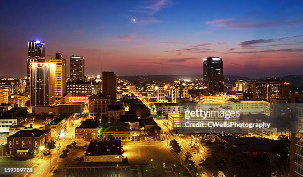 little rock sunset - v arkansas stockfoto's en -beelden