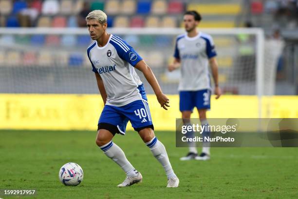 Miguel Veloso of Pisa Sporting Club is playing during the 32nd round of the Italian Cup Final match between Frosinone Calcio and Pisa Sporting Club...