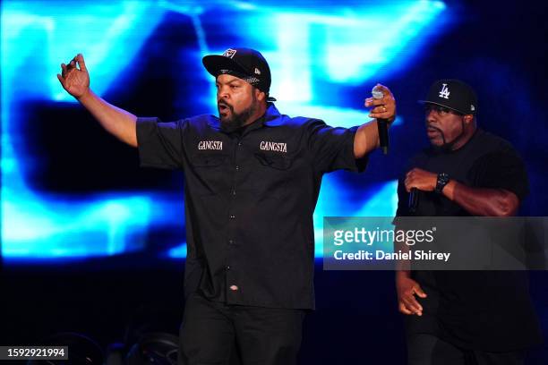 Ice Cube performs during the Hip Hop 50 Live at Yankee Stadium on Friday, August 11, 2023 in New York, New York.