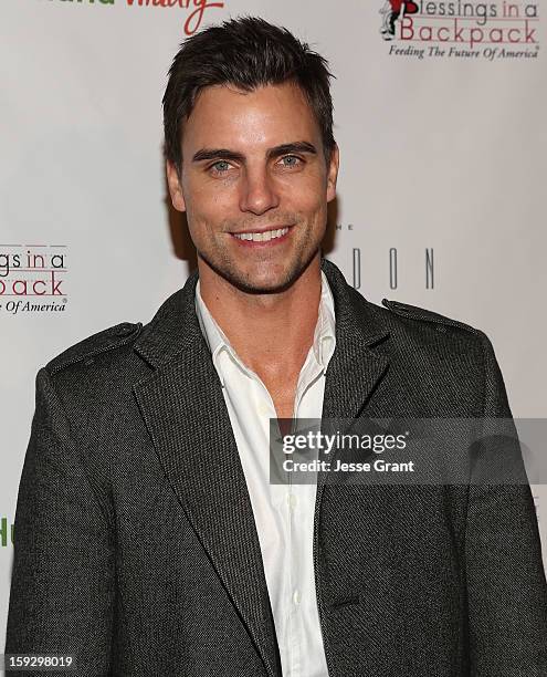 Colin Egglesfield attends The 4th Annual Unbridled Eve Derby Prelude Party at The London West Hollywood on January 10, 2013 in West Hollywood,...