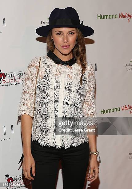 Elizabeth Hendrickson attends The 4th Annual Unbridled Eve Derby Prelude Party at The London West Hollywood on January 10, 2013 in West Hollywood,...