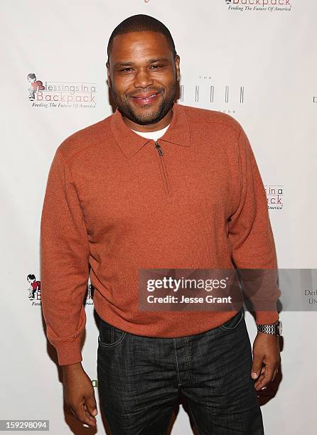 Anthony Anderson attends The 4th Annual Unbridled Eve Derby Prelude Party at The London West Hollywood on January 10, 2013 in West Hollywood,...