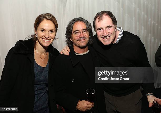 Amy Brenneman, Brad Silberling and Richard Kind attend The 4th Annual Unbridled Eve Derby Prelude Party at The London West Hollywood on January 10,...