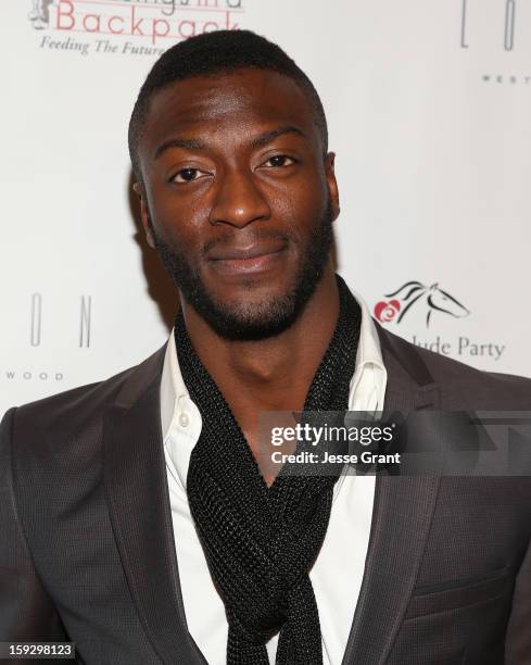 Aldis Hodge attends The 4th Annual Unbridled Eve Derby Prelude Party at The London West Hollywood on January 10, 2013 in West Hollywood, California.