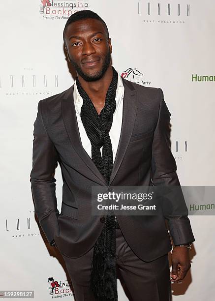 Aldis Hodge attends The 4th Annual Unbridled Eve Derby Prelude Party at The London West Hollywood on January 10, 2013 in West Hollywood, California.