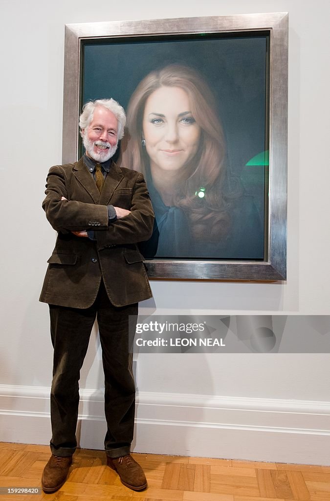 Catherine, Duchess of Cambridge Portrait By Paul Emsley Is Unveiled At The National Portrait Gallery