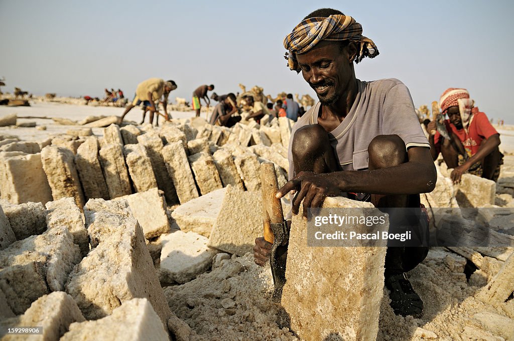 Salt extraction in Ethiopia