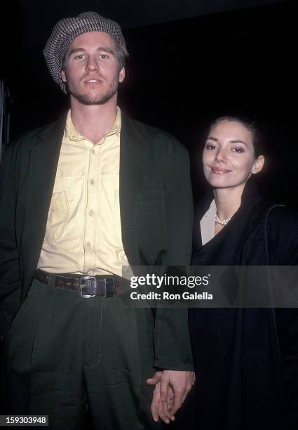 Actor Val Kilmer and actress Joanne Whalley attend the "Hurlyburly" Opening Night Party on November 16, 1988 at the Twenty/20 Club in Century City,...