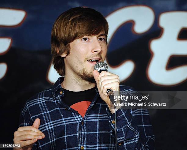 Comedian Rob O'Reilly performs during his appearance at The Ice House Comedy Club on January 10, 2013 in Pasadena, California.