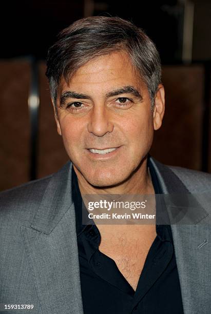 Actor/producer George Clooney attends the 13th Annual AFI Awards at Four Seasons Los Angeles at Beverly Hills on January 11, 2013 in Beverly Hills,...