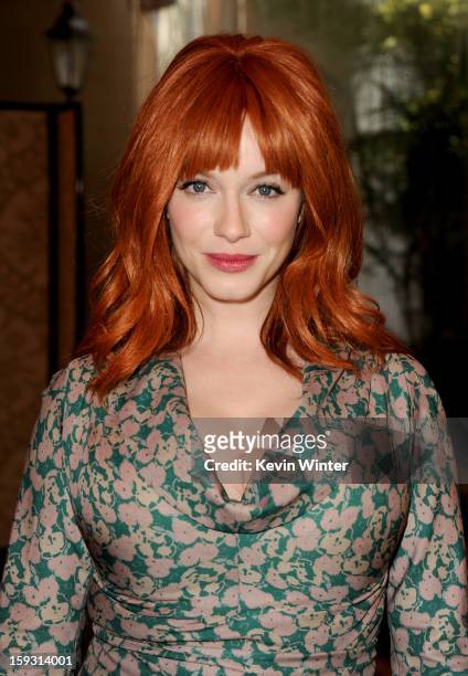 Actress Christina Hendricks attends the 13th Annual AFI Awards at Four Seasons Los Angeles at Beverly Hills on January 11, 2013 in Beverly Hills,...