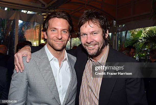 Actor Bradley Cooper and producer Dave Becky attend the 13th Annual AFI Awards at Four Seasons Los Angeles at Beverly Hills on January 11, 2013 in...