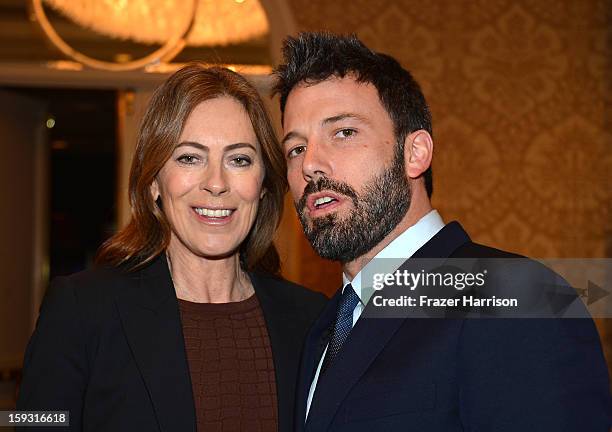 Director Kathryn Bigelow and director/actor Ben Affleck attend the 13th Annual AFI Awards at Four Seasons Los Angeles at Beverly Hills on January 11,...