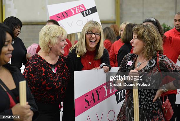 Representatives mingling as Avon Kicks off the SAY YES TO AVON BEAUTY on January 11, 2013 in Columbus, Ohio.