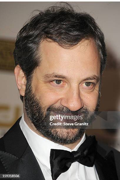 Judd Apatow poses at the18th Annual Critics' Choice Movie Awards at The Barker Hanger on January 10, 2013 in Santa Monica, California.