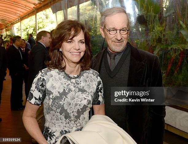 Actress Sally Field and director Steven Spielberg attend the 13th Annual AFI Awards at Four Seasons Los Angeles at Beverly Hills on January 11, 2013...