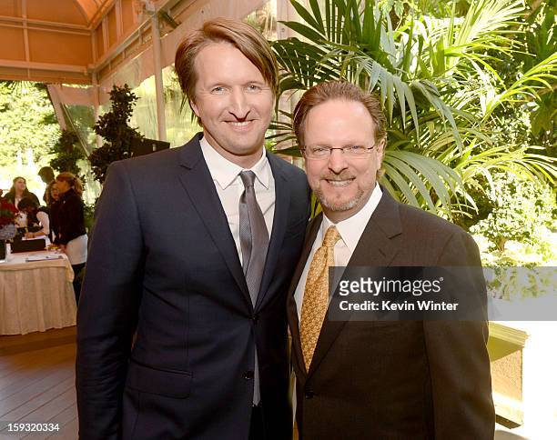 Director Tom Hooper and AFI President Bob Gazzale attend the 13th Annual AFI Awards at Four Seasons Los Angeles at Beverly Hills on January 11, 2013...
