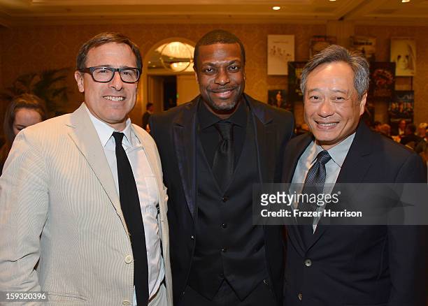 Director David O. Russell, actor Chris Tucker, and director Ang Lee attend the 13th Annual AFI Awards at Four Seasons Los Angeles at Beverly Hills on...
