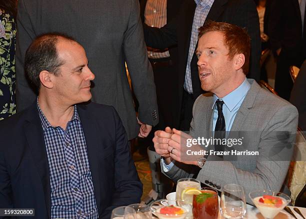 Producer Howard Gordon and actor Damian Lewis attend the 13th Annual AFI Awards at Four Seasons Los Angeles at Beverly Hills on January 11, 2013 in...