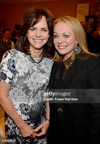 Actresses Sally Field and Jacki Weaver attend the 13th Annual AFI Awards at Four Seasons Los Angeles at Beverly Hills on January 11, 2013 in Beverly...