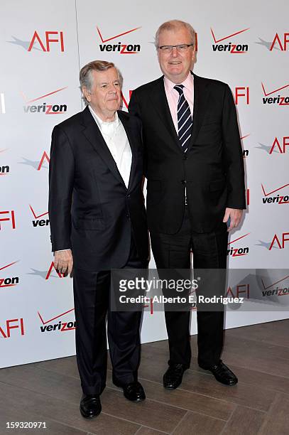 American Film Institute Chairman Bob Daly and Sir Howard Stringer, Chairman of the Board of Directors, Sony Corporation, attend the 13th Annual AFI...