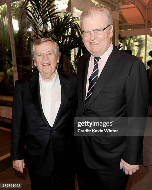 American Film Institute Chairman Bob Daly and Sir Howard Stringer, Chairman of the Board of Directors, Sony Corporation, attend the 13th Annual AFI...